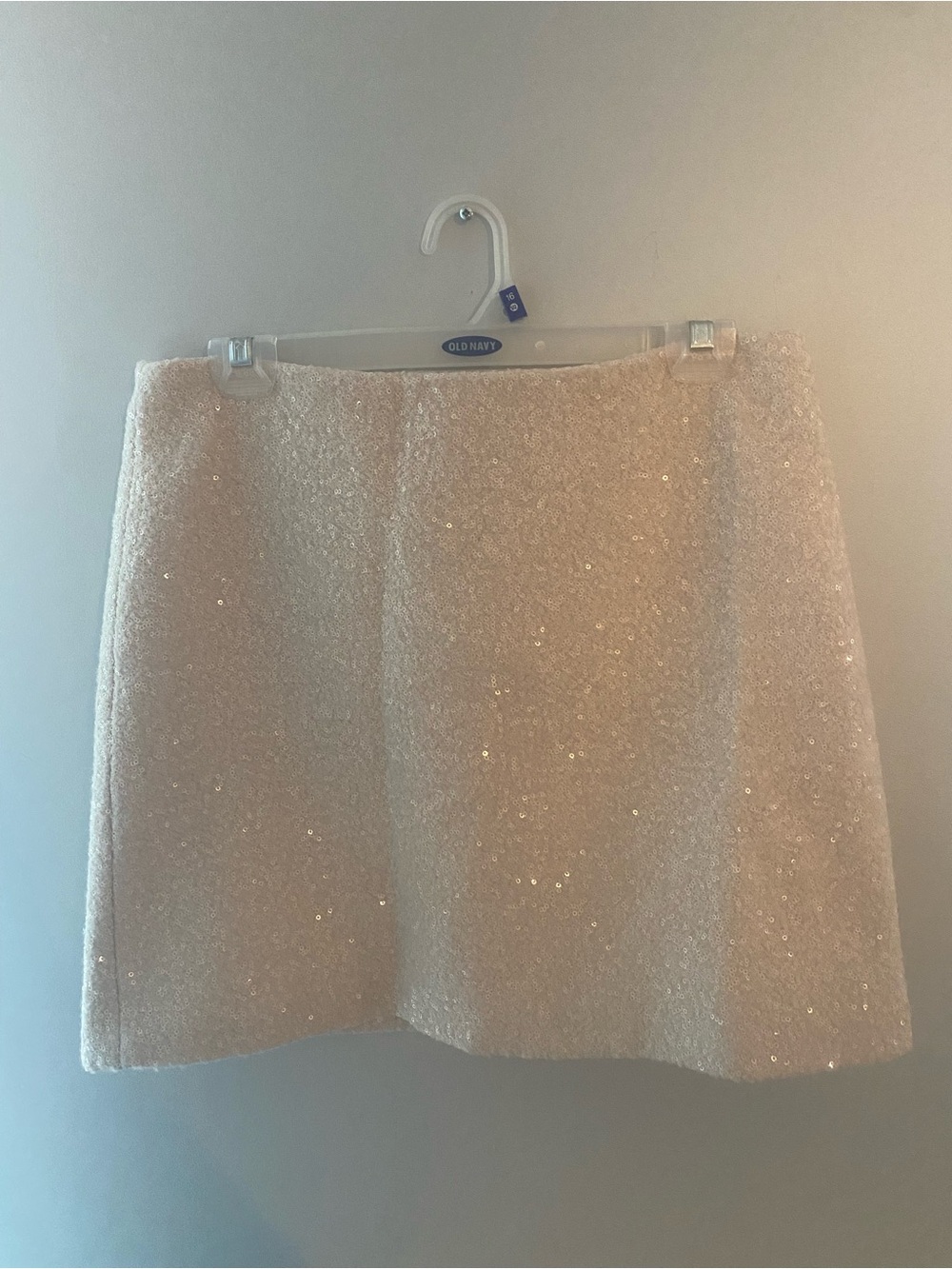 Joe Fresh Cream Sequin Mini Skirt